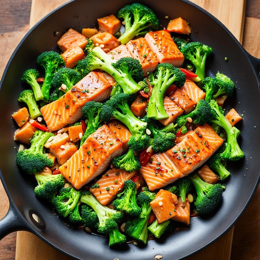 low fodmap salmon recipes broccoli stir fry